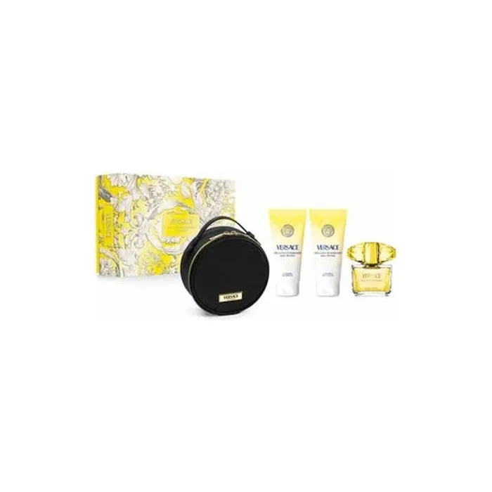 Versace Yellow Diamond Eau De Toilette Spray 90ml Set 4 Pieces