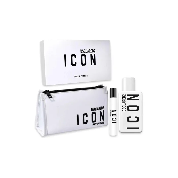Dsquared Icon Eau De Parfum Set 100ml 10ml Beauty Case For Men