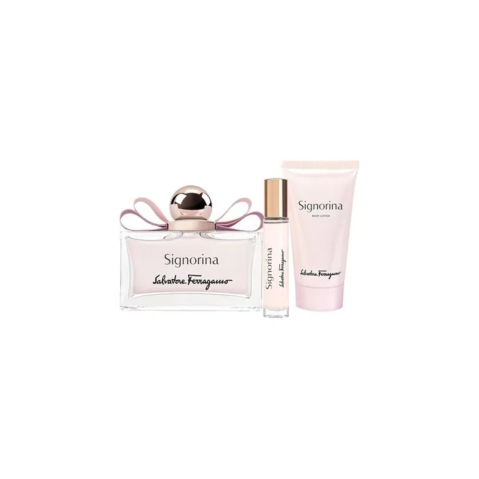 Ferragamo Salvatore Ferragamo Signorina Gift Set - 100ml Eau De Parfum + 15ml Eau De Parfum + Body Lotion