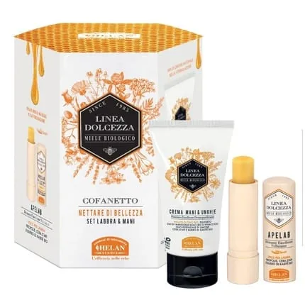Helan Dolcezza Beauty Gift Set with Hand Cream and Lip Balm - Made in Italy