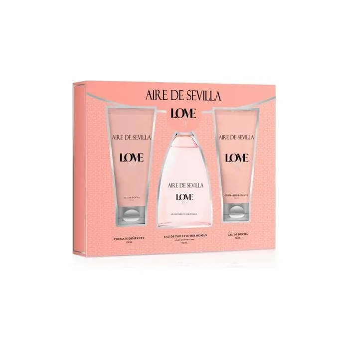 Instituto Espaol Aire De Sevilla Love Eau De Toilette Spray 150 Ml Set 3 Pieces
