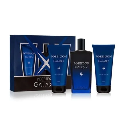 Poseidon Instituto Espaol Poseidon Galaxy Eau De Toilette Set With After Shave And Bath Gel