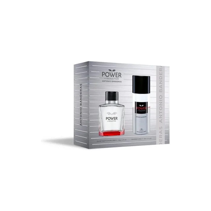 Banderas Perfumes Power Of Seduction Gift Set For Men Edt 100ml Deodorant 150ml Lavender And Woody Notes Day Wear