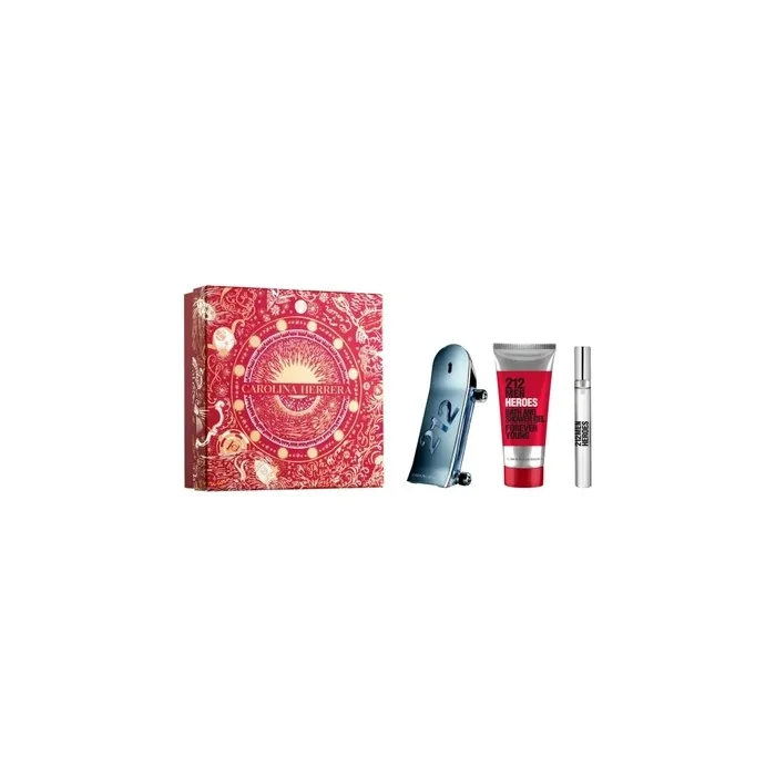 Carolina Herrera 212 Heroes Eau De Toilette Spray 90ml Set 90 Ml Eau De Toilette 100 Ml Shower Gel 10 Ml Eau De Toilette
