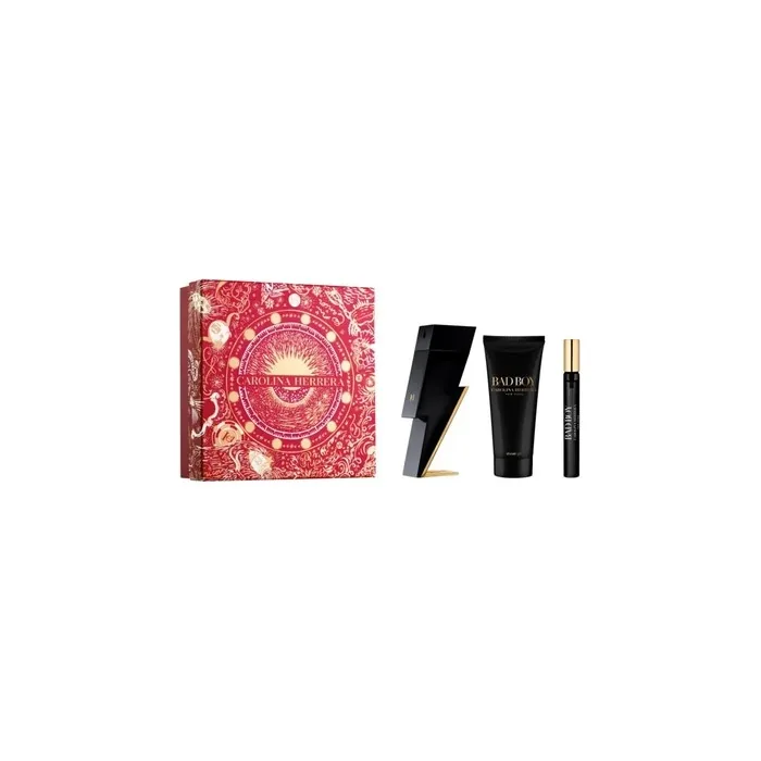 Carolina Herrera Bad Boy Eau De Toilette Spray 100ml Set 3 Pieces 2023