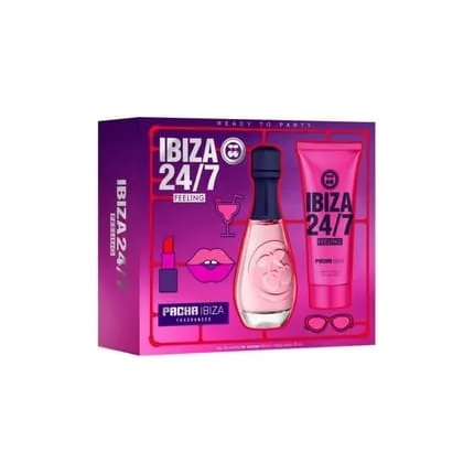 Pacha Ibiza 24/7 Feeling Woman Set Eau De Toilette 80 Ml + Body