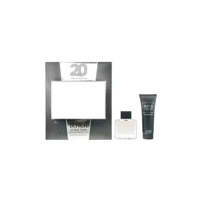Antonio Banderas Seduction In Black Gift Set Eau De Toilette 100ml And Aftershave Balm 75ml