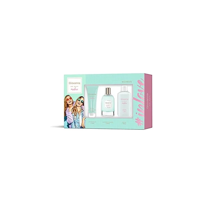 Giovanna De Ruy In Love Gift Set for Women EdT 100ml + Body Lotion 75ml + Bath Gel 100ml