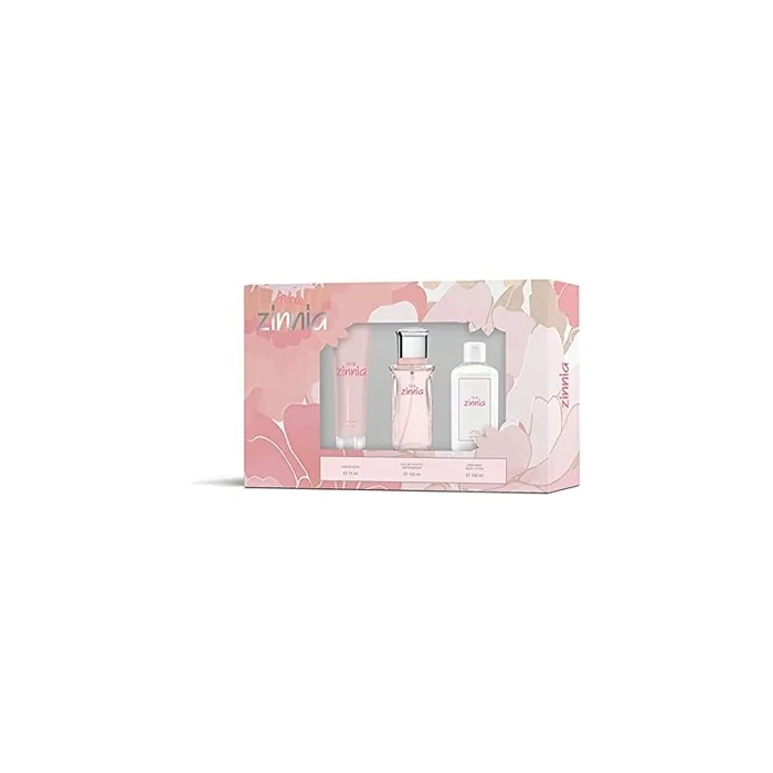Zinnia Flor de Zinnia Gift Set for Women EdT 100ml + Body Lotion 100ml + Hand Cream 75ml