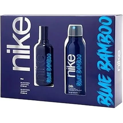 Nike Blue Bamboo Gift Set For Men - Eau De Toilette 100 Ml + Deodorant 200 Ml