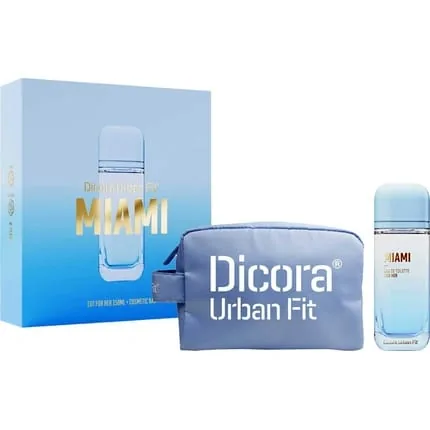 Dicora Urban Fit Miami Eau De Toilette + Cosmetic Bag Set For Women