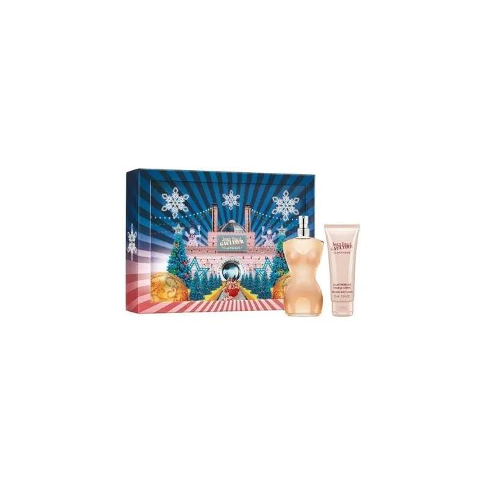 Jean Paul Gaultier Classique for Women 2 Piece Gift Set 3.4oz Eau de Toilette Spray + 2.5oz Perfumed Body Lotion