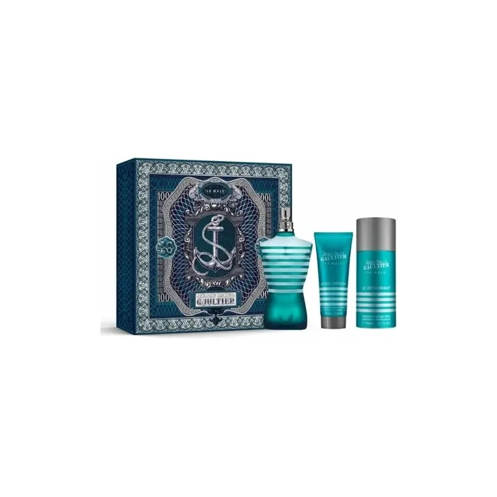 Jean Paul Gaultier Le Male Eau De Toilette Spray 125ml Set 3 Pieces
