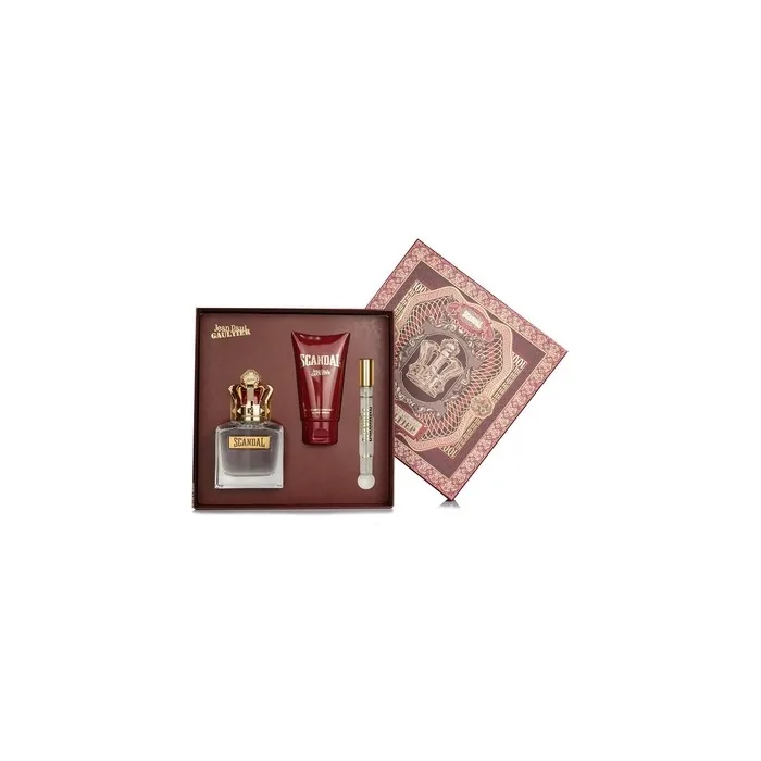 Jean Paul Gaultier Scandal For Him Eau De Toilette Spray 100ml Set 3 Pieces