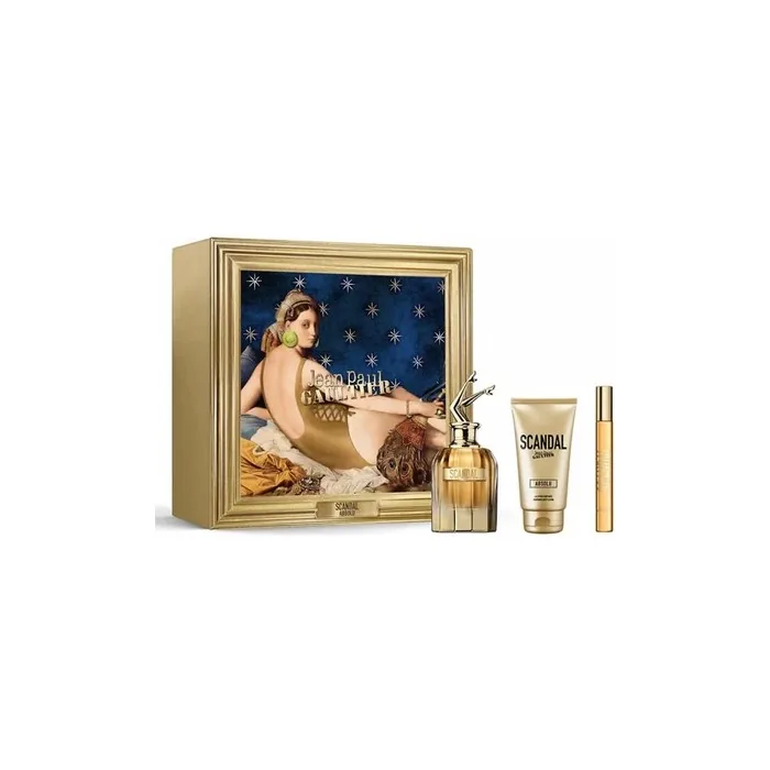 Jean Paul Gaultier Scandal Absolu Parfum Concentre Spray 80ml Set 3 Pieces