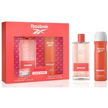 Reebok Move Your Spirit For Women Gift Set Eau De Toilette 100 Ml And Deodorant Spray 150 Ml