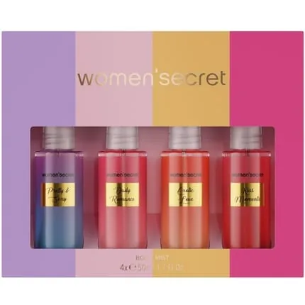 Women'secret Body Mist Senses Gift Set Pack Of 4