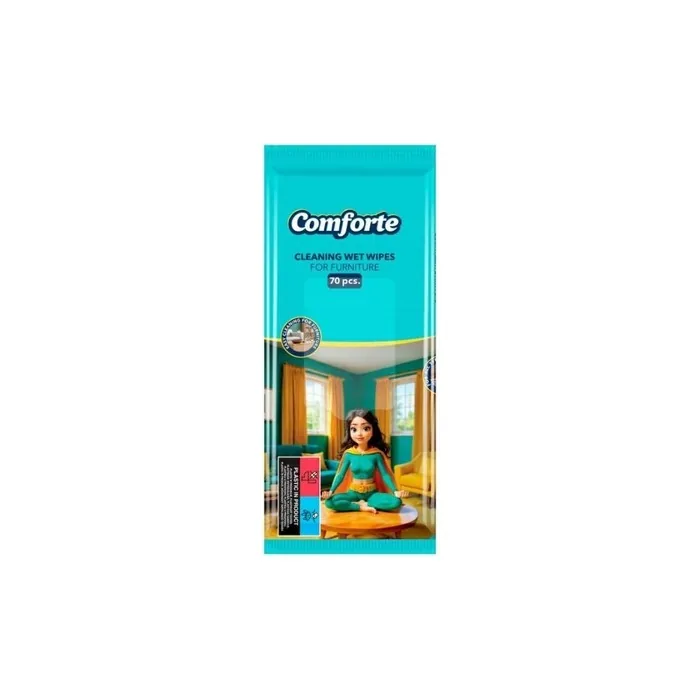 COMFORTE A70 Moist Wipes for Furniture 70 Pieces