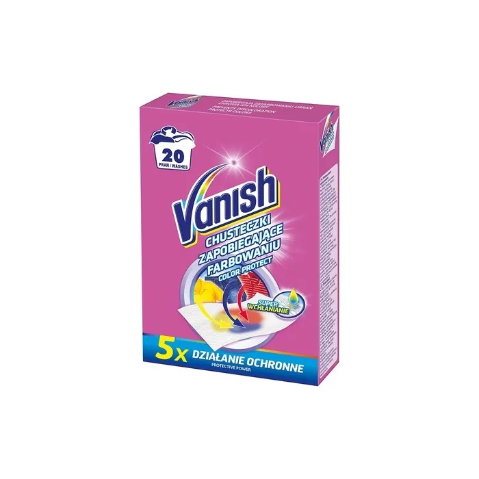 Vanish Color Protect Wipes Preventing Color Transfer 20 Count
