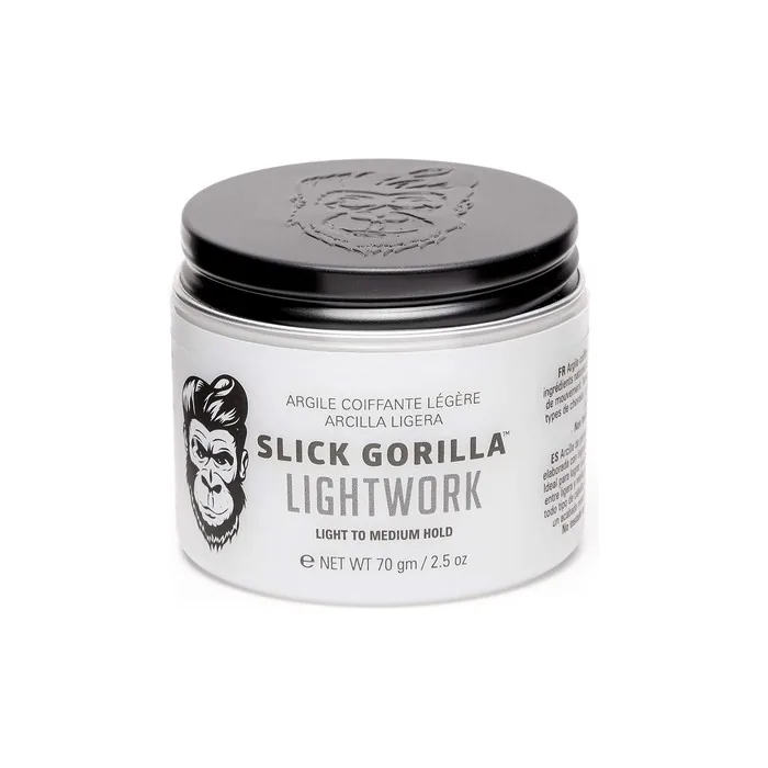 Slick Gorilla Lightwork Water-Based Hair Styling Clay 70g