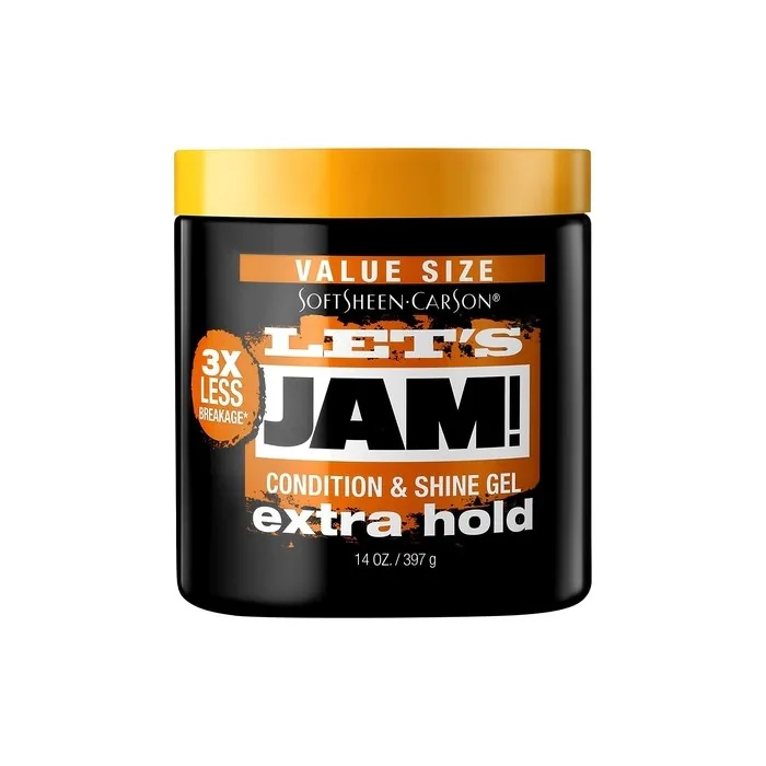 Let's Jam Condition and Shine Hair Gel Extra Hold 397g 14oz