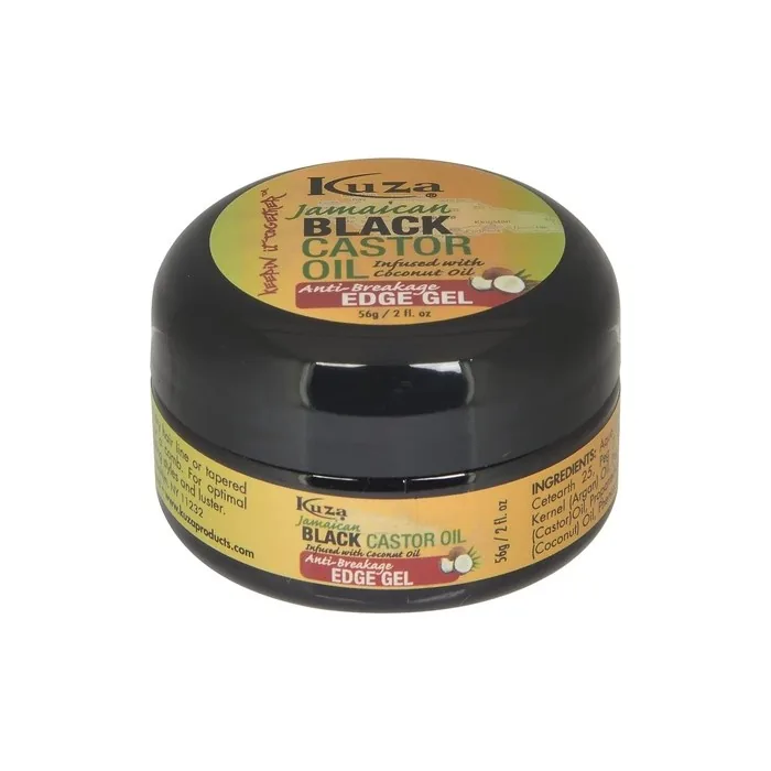 Kuza Naturals Jamaican Black Castor Oil Anti-Breakage Edge Control Gel 56gm/2oz