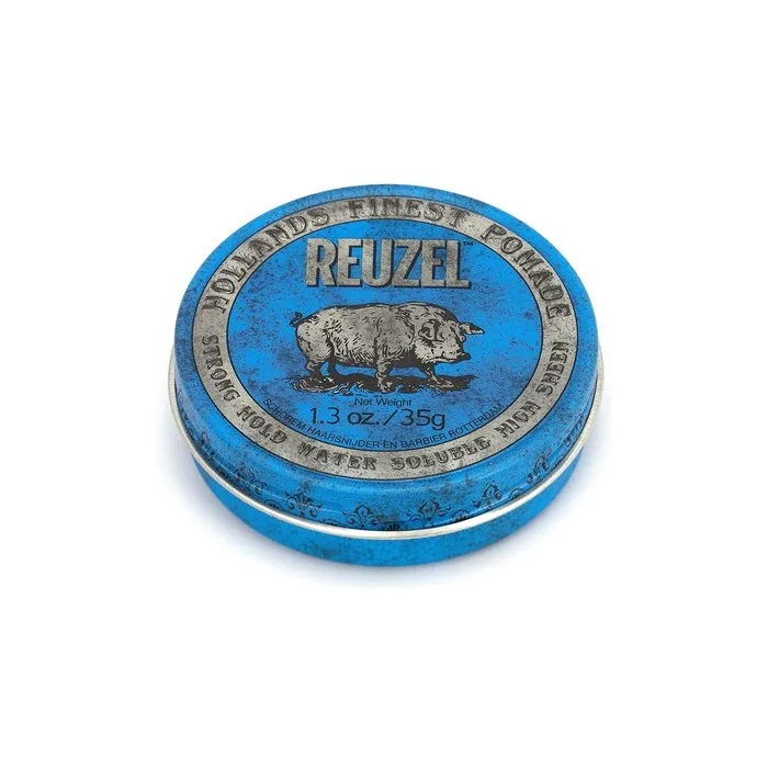 Lard Pomade Blue Strong Hold High Sheen Water Soluble, Individually Packed 1 X