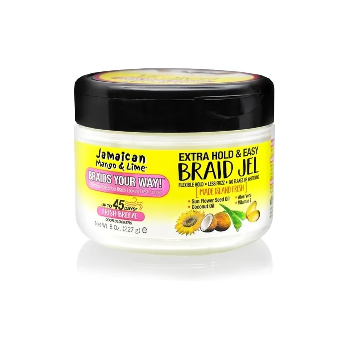 Jamaican Mango and Lime Extra Hold and Easy Braid Gel 8 oz