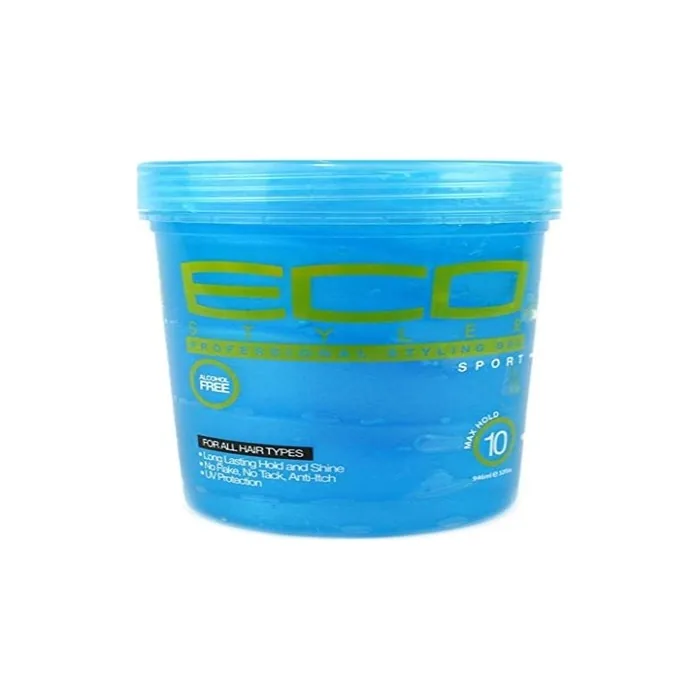 ECO Styler Treated Blue Professional Styling Gel Colour Jar 32oz 907g