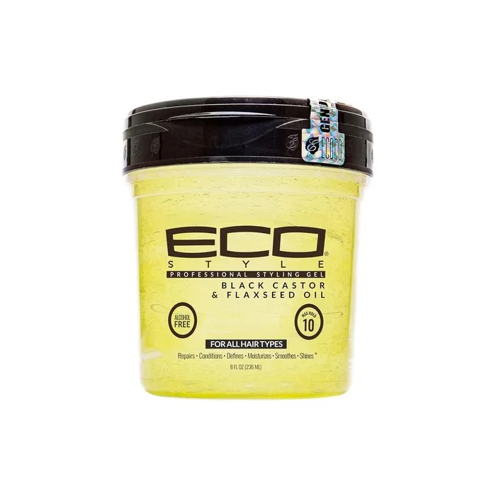 Eco Styler Black Castor & Flax Seed Oil 8oz