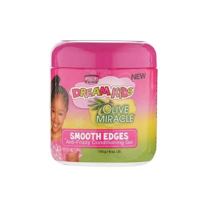 African Pride Dream Kids Olive Miracle Anti-Frizzy Conditioning Gel Smooth Edges 170g/6oz