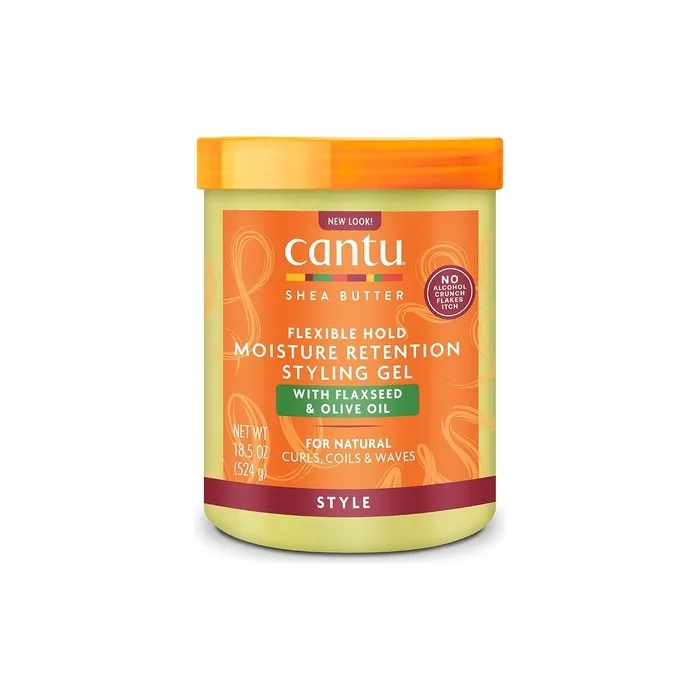 Cantu Moisture Retention Styling Gel with Flaxseed and Olive Oil 524g