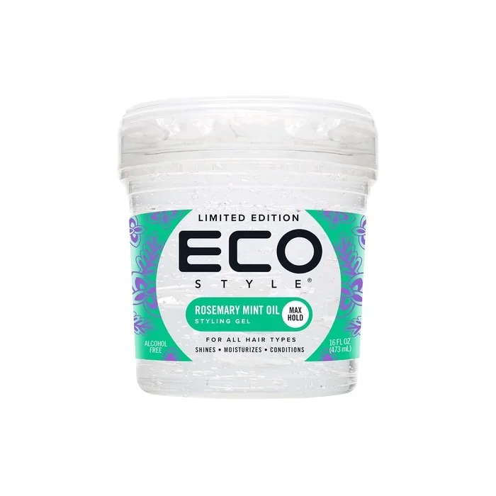 Eco Style Rosemary Mint Eco Styler Hair Gel Hydrate And Style Alcoholfree 473ml