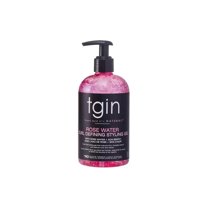 Tgin Rose Water Defining Styling Gel For Natural Hair Curls And Waves