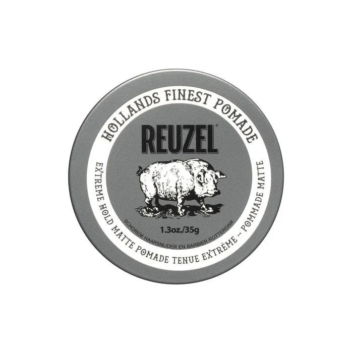Reuzel Extreme Hold Matte Pomade for Men - Strong Hold Low Shine