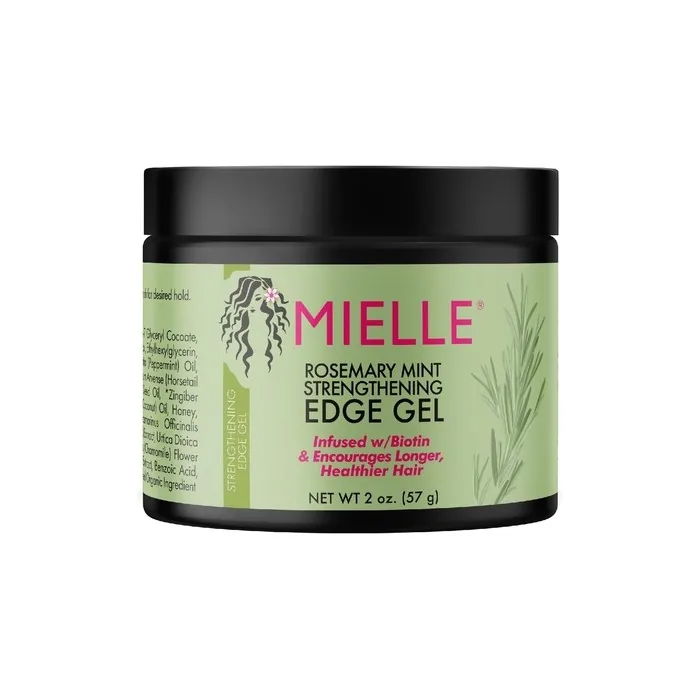 Mielle Rosemary Mint Strengthening Edge Gel for Sleeking and Taming Hair 57g