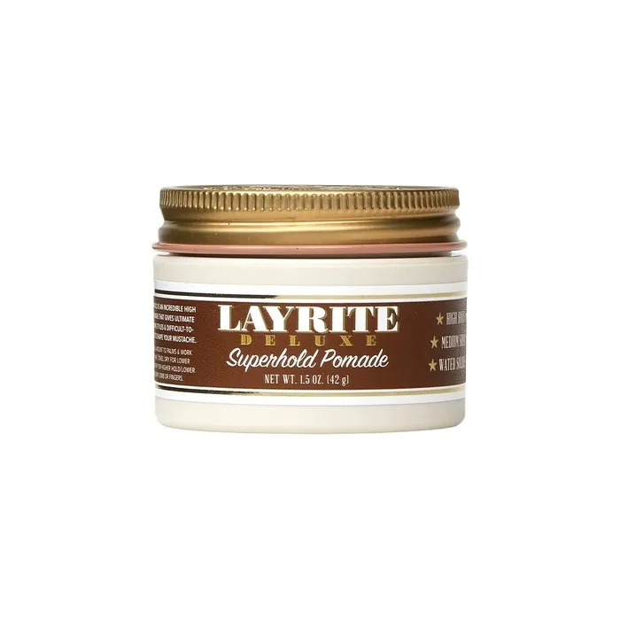 Layrite Superhold Pomade 42g Strong Hold Water Soluble Medium Shine