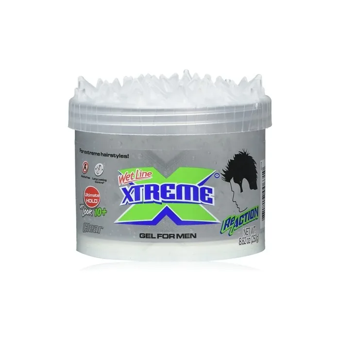 Xtreme Reaction Clear Styling Hair Gel Wetline Ultimate Hold 8.82oz