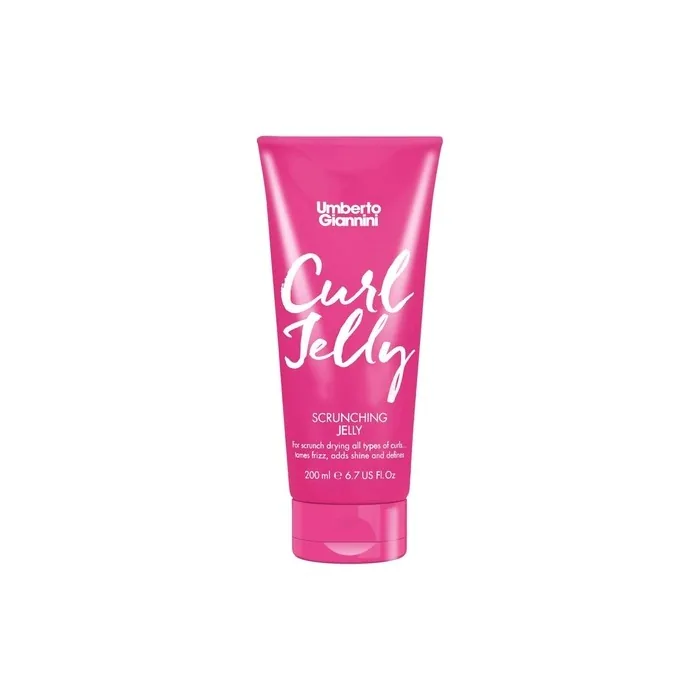 Umberto Giannini Curl Jelly Scrunching Jelly Vegan & Cruelty Free Frizz Solution Gel for Curly or Wavy Hair 200ml
