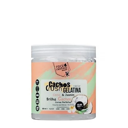 Real Natura Hair Gelatin Curls Crush Coconut & Jasmine 500ml