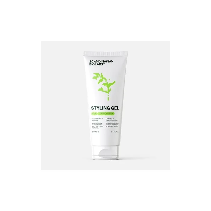 Scandinavian Biolabs Natural Hair Styling Gel 100ml - Soft Hold High Shine Look - Focus on Hair Health - Paraben Silicone Sulfate Free
