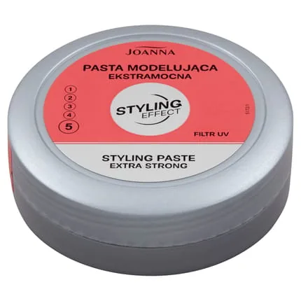Joanna Styling Effect Modelling Hair Paste Extra Strong 90g with UV Filter