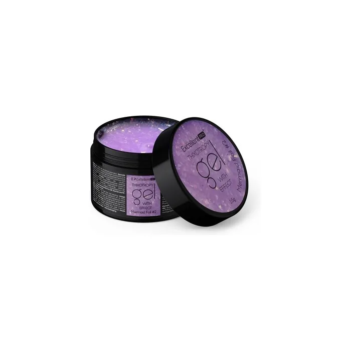 Excellent Pro Thixotropy Gel With Effect Building Gel Mermaid Foil 2 15g