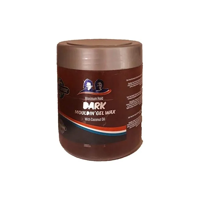 Stylin' Dredz Dark Mouldin' Gel Wax with Coconut Oil 500ml
