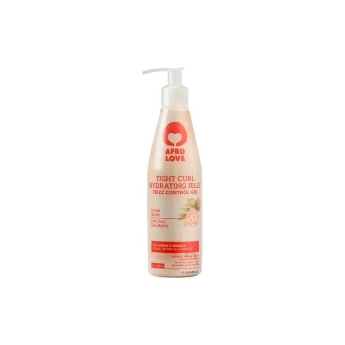 Afro Love Tight Curl Hydrating Jelly Frizz Control Gel with FlaxSeed and Shea Butter 290ml