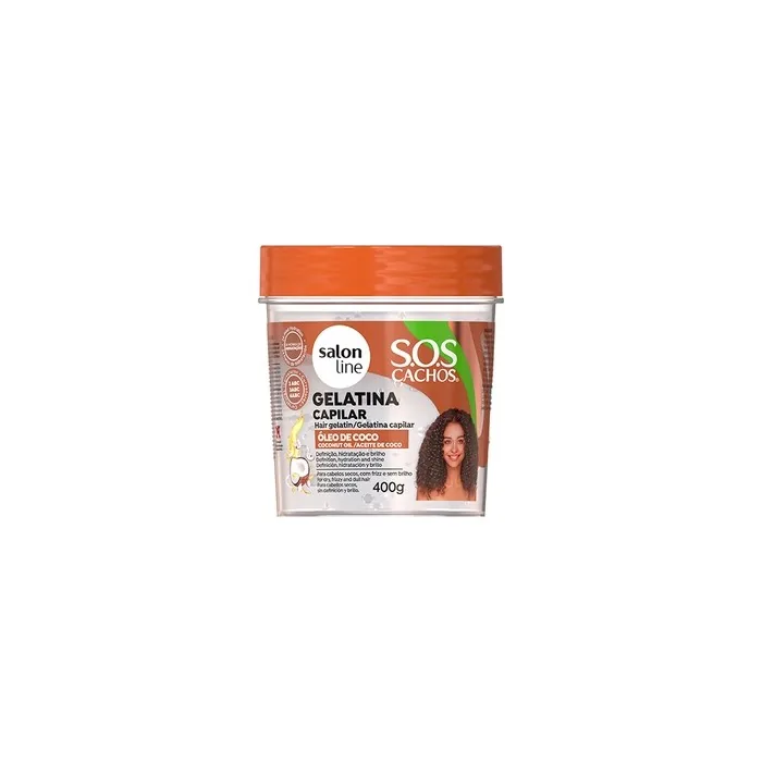 Salon Line Sos Curls Gelatin Coconut Oil 400g - Hair Care