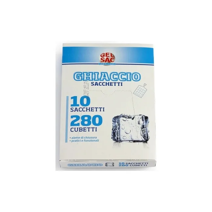 GELSAC Ice Gel Pack 10 Sachets Total 280 Cubes