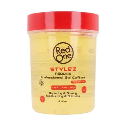 Red One Stylez Oil Wax Gel with Argan Oil 910ml - Alcohol-Free