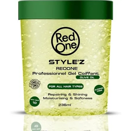 Redone Hair Gel Olive Oil Styling Gel Adds Shine and Tames Split Ends Provides Weightless and Superior Hold 236ml