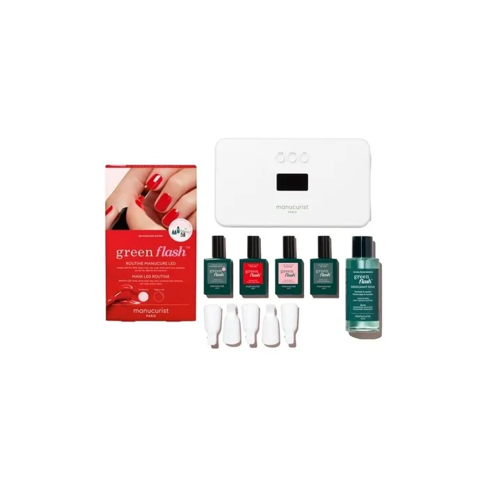 Manucurist New Green Flash Slim Gel Nail Polish Kit with 36W LED Nail Lamp